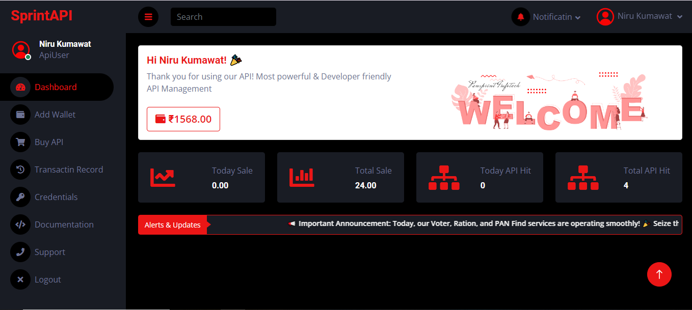 Verification API Admin Panel
